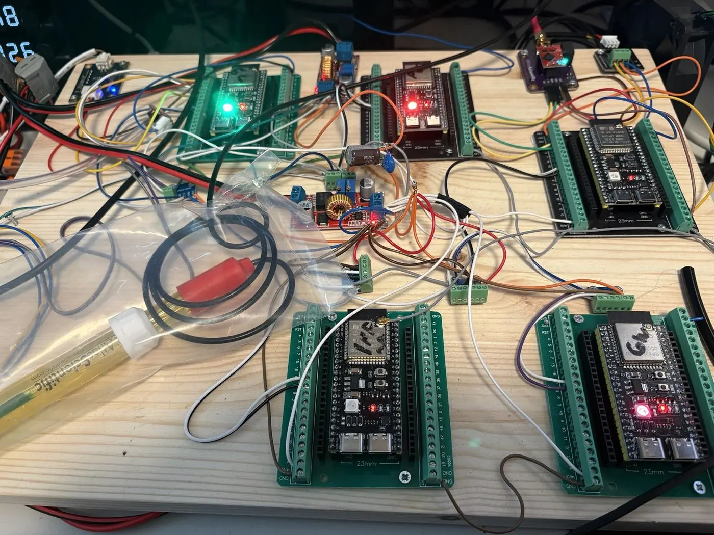 Physical MakersHydro multi-node CAN validation hardware running firmware and live node communication